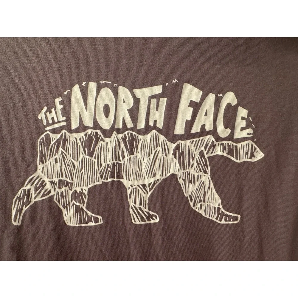 The North Face TNF Bear Short Sleeve Tee Brown Smokey Size S Graphic